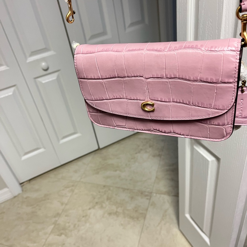 Lilac coach wristlet